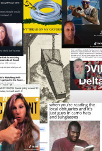 Collage of social media posts