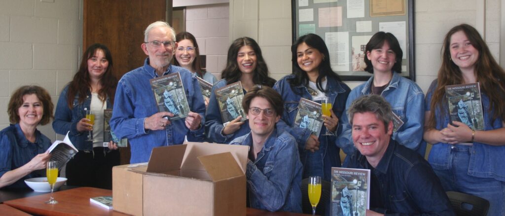 Internships: The Missouri Review staff and interns unbox the Spring 2025 issue