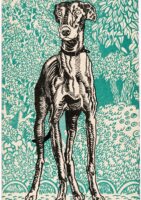 public domain illustration Nr. 678: Windhund (Greyhound) (1912) Moriz Jung (Austrian, 1885–1915)